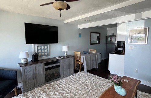 Wells Condo | Coastal modern 2-bedroom condo in lovely Wells with water views