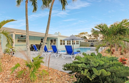 Cocoa Beach House | Cocoa Beach Bliss-Pool-Game room-Walk to Beach