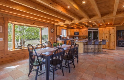 Ridgway House | Colorado Luxury Log Home - 40 Private Acres - Fire Pit - Views STR2024-037