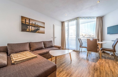 Kalzhofen Apartment | Comfortable Alpen's Sonne vacation apartment with heated pool, sauna and covered terrace.