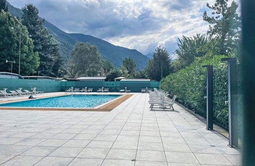 Dervio Apartment | Cosy apartment for 4 people with pool, WIFI, A/C, TV, patio and panoramic view