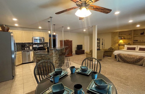 Fort Collins Apartment | Couples Retreat with Hot Tub, Sauna & Steam Room