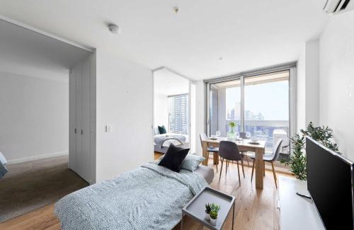 Melbourne Central Business District Apartment | Cozy 2BR Apt Steps from Southern Cross City Views