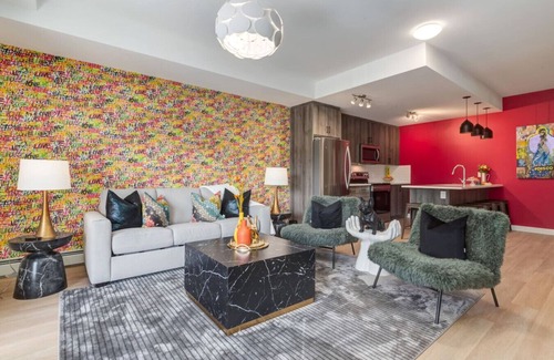 East Village Condo | Cozy 3BR unit with Arcade in the heart of Calgary