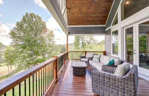 Blairsville House | Cozy Blue Ridge Cabin Game Room and Mountain Views