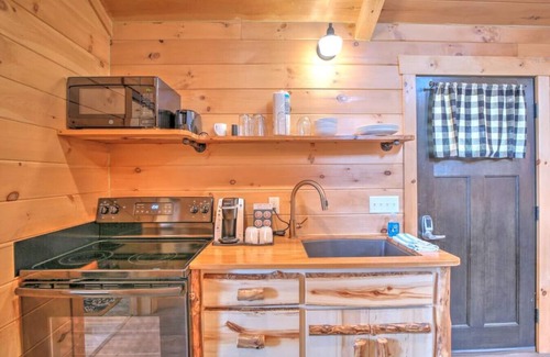 Millersburg Cabin | Cozy Cabin Getaway with Fireplace, Kitchen, Jacuzzi Tub - Sleeps 2