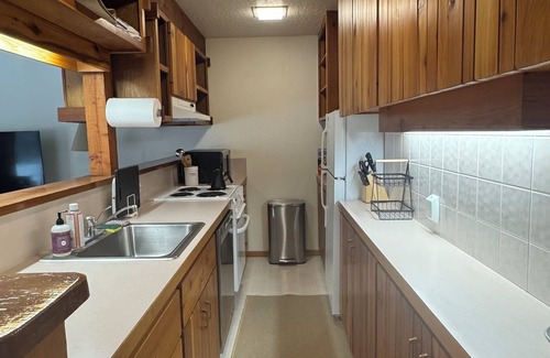 Moose Wilson Road Condo | Cozy condo in the Aspens - 1 bed, 1 double bunk, 1 bath, w/fireplace & W/D!