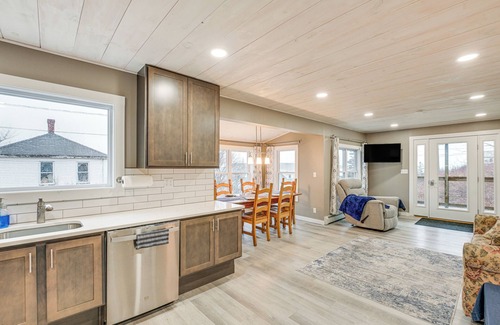 Lubec Apartment | Cozy Maine Getaway: Covered Deck, Walk to Beach!