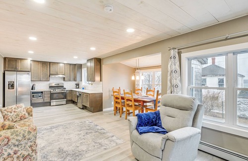 Lubec Apartment | Cozy Maine Getaway: Covered Deck, Walk to Beach!