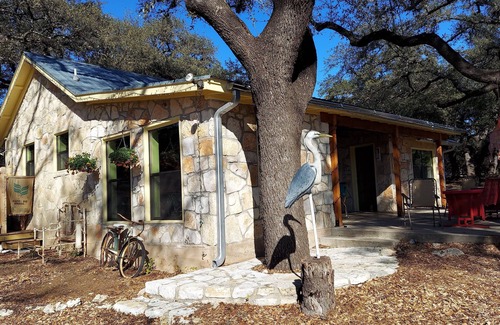 Lago Vista Cabin | Cozy, private waterfront stone cabin on the north shore of Lake Travis