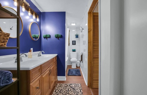 Skyland Cottage | Cozy stone Cottage Pet friendly on Rushing creek porch, soaking tub, & fire-pit