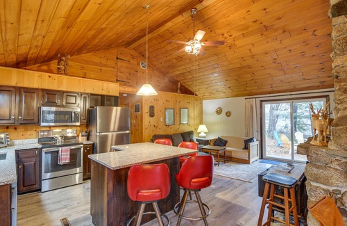 West Poland Cabin | Cozy Thompson Lake Cabin w/Boat Dock & Launch