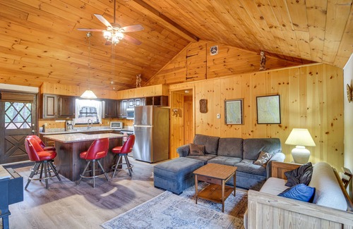 West Poland Cabin | Cozy Thompson Lake Cabin w/Boat Dock & Launch