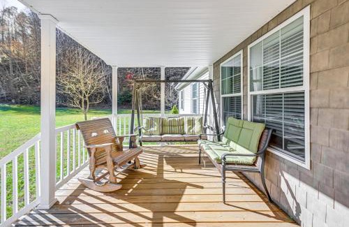 Topton House | Creekside Haven with Fire Pit Near Nantahala River