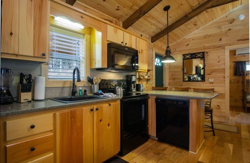 Pisgah Forest House | Creekside Log Cabin | 2 Bed, 2 Bath