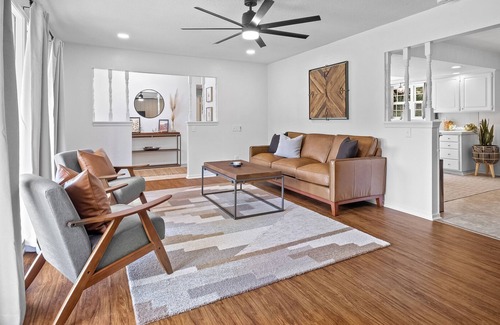 Prairie Creek House | Creekside oasis on 7 acres with pool and hot tub - close to Beaver Lake and town