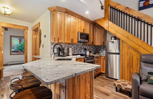 Fall River Estates Condo | Creekside Suite 21 (Private Hot tub) River Views!