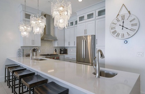Crystal Beach House | Crystal Clear - Beach Front Property with Private Pool Area, Rooftop Deck & Theater