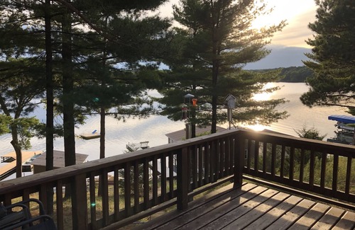 Wautoma Cottage | Crystal clear lake with a private beach and gorgeous views
