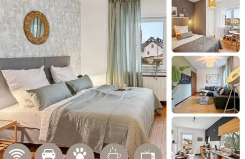 Andernach Apartment | DD Homes - Haus im Grünen - 7 Betten,3 SZ,Terrasse,110 qm