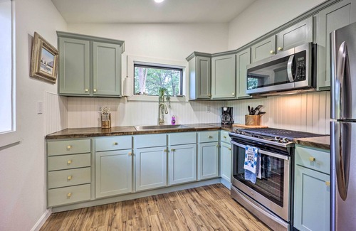 Tia Juana Cabin | Deck & Boat Dock: Lakefront Cabin in Eucha!