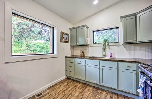 Tia Juana Cabin | Deck & Boat Dock: Lakefront Cabin in Eucha!