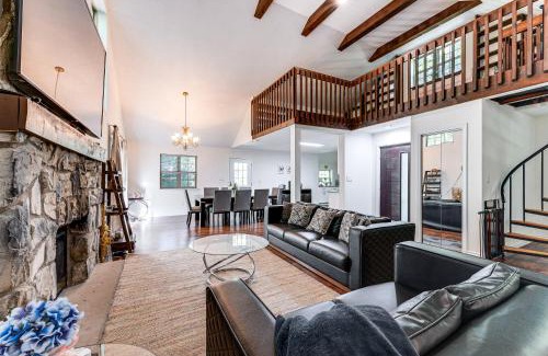 Gouldsboro House | Deck, Fire Pit and Beach Access Big Bass Lake Home