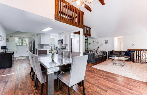 Gouldsboro House | Deck, Fire Pit and Beach Access Big Bass Lake Home