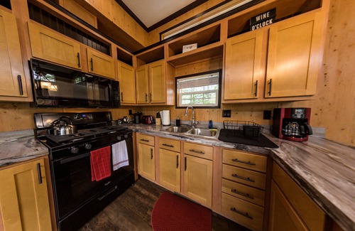 Murphy Cabin | Delightful Forest Tiny Home with Hot Tub