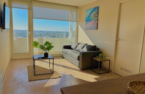 Chillan Apartment | Departamento 3 piezas Centro Chillan - Parking - Vista