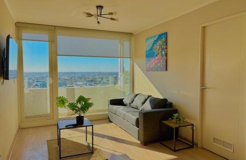 Chillan Apartment | Departamento 3 piezas Centro Chillan - Parking - Vista