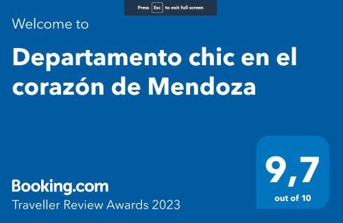 Mendoza City Center Apartment | Departamento chic en el corazón de Mendoza