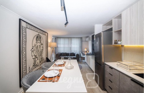 El Golf Apartment | Disegni 10 - Departamento El Golf, Cercano a Costanera Center