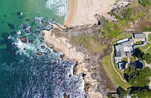 Montara House | Distinguished Oceanfront Point Estate with Iconic Beach Mountain Vistas