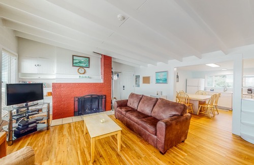 Nelscott House | Dog-friendly home with deck & ocean views - close to the beach