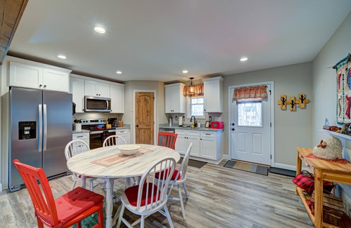 Eagle Mountain Cabin | Dog-friendly home with wraparound deck, firepit, grill, WiFi, and pool