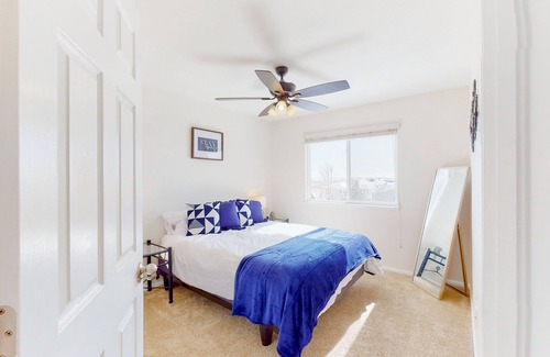 Fountain House | Dog-friendly home with hot tub, enclosed yard, fireplace, washer/dryer, & AC