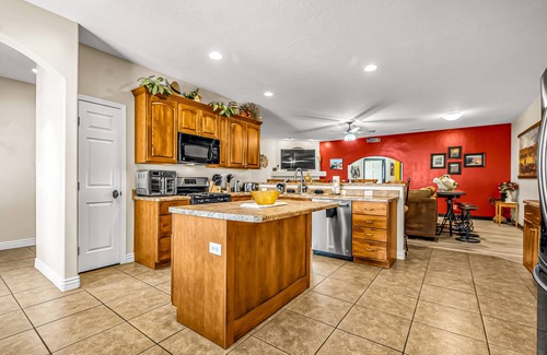 Moab South Valley House | Dog-friendly, mountain view home with private hot tub, central AC, and fireplace