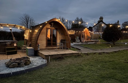 Dwyran Cabin | Dog-Friendly Spooky Glamping Pod With Hot Tub