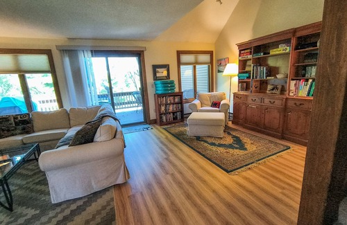 Quechee House | Dog-friendly townhome with views, AC & fireplace - walk to Village of Quechee