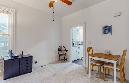 The Dalles House | Downtown cottage with furnished porch, video games, central AC, & W/D