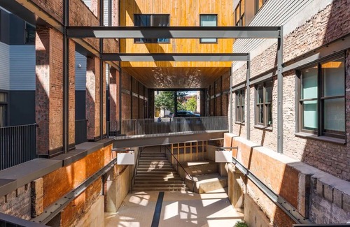 Central City Condo | Downtown Luxe Industrial Loft in Mercantile on Morris! Free parking! Dogs ok.