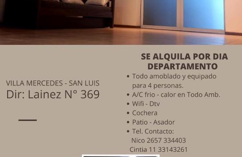 Villa Mercedes Apartment | Dpto. Amoblado Lainez