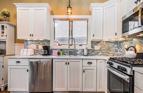Saugatuck House | Dreamy retreat near the lake with spacious deck, foosball, Ping-Pong & kayaks
