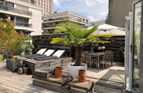 Amerique Apartment | Duplex Avec Terrasse à Belleville