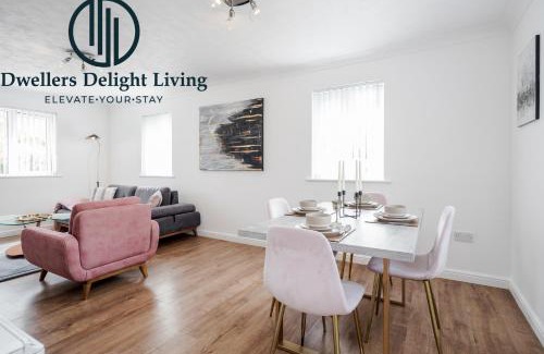West Thurrock Apartment | Dwellers Delight Living Ltd Serviced Accommodation Charming 3 Bedroom Flat, Chafford Hundred, Grays with Free Parking & Wifi