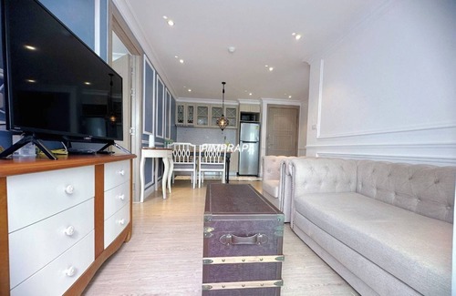 Na Chom Thian Condo | E8 - 2bedroom french style beautiful pool view Pattaya Seven seas cote d azur