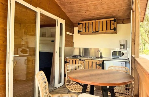 Cendras Ski Chalet | ECO Cabane 16m² - 1 bedroom - without bathroom 4 people