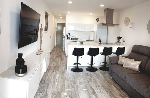 Playa del Aguila Condo | Elaborately renovated vacation apartment located directly on the beach