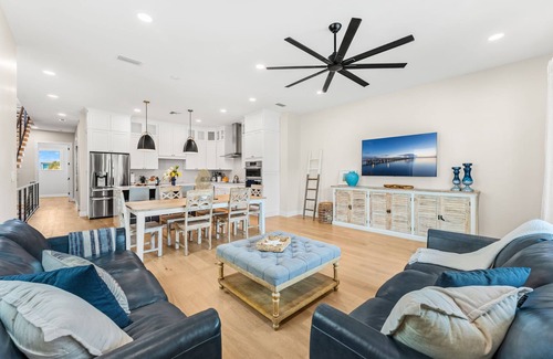 Indialantic By The Sea House | Elegant Indialantic Townhome Retreat W/Private Balconies, Patio & BBQ Grill!